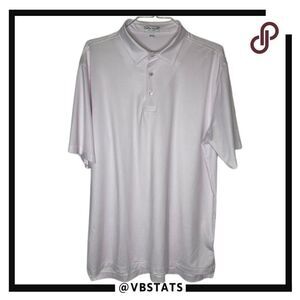 Peter Millar Summer Comfort Large Tall Pink/Blue/White Graphic SS Golf Polo